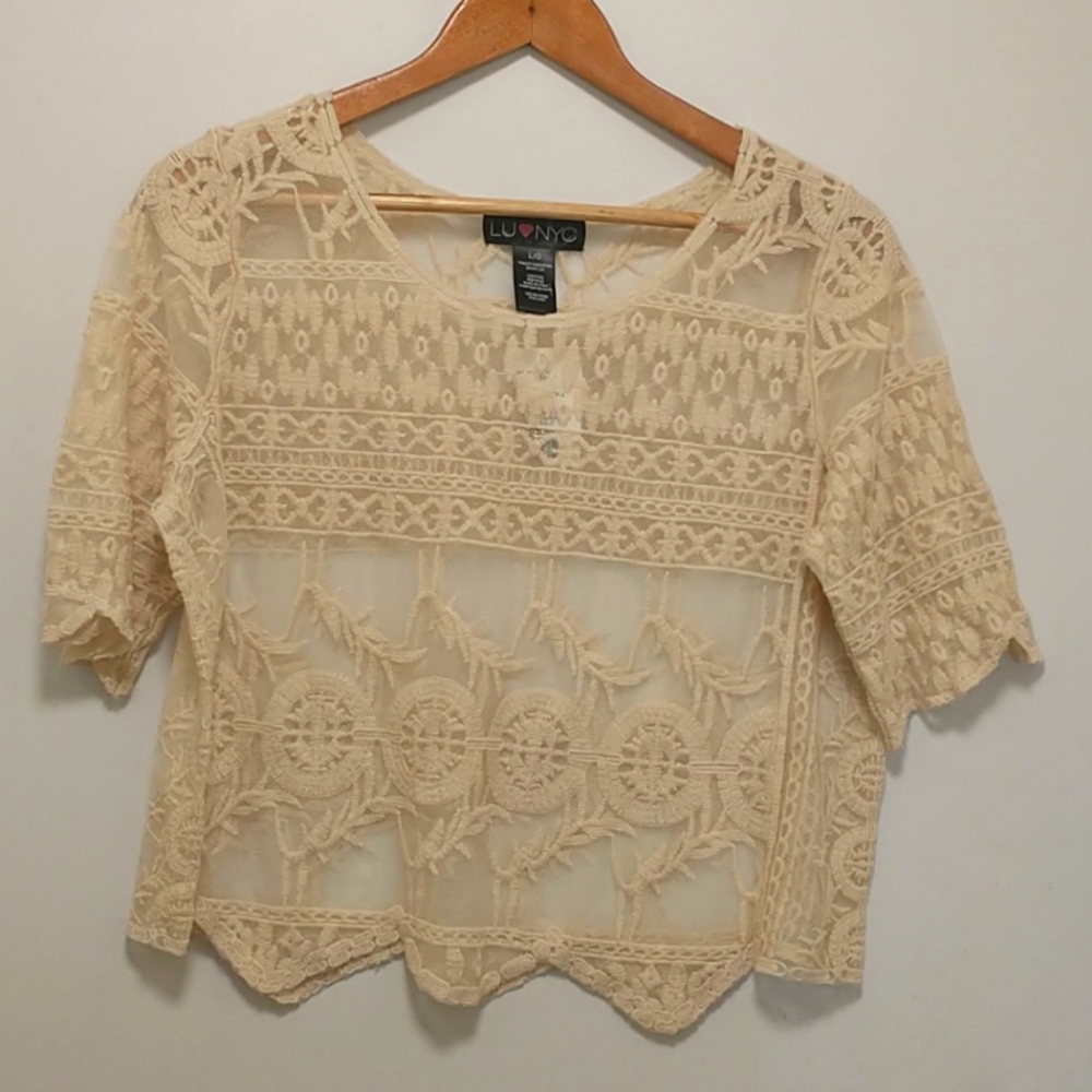 Lu NYC Lace Top